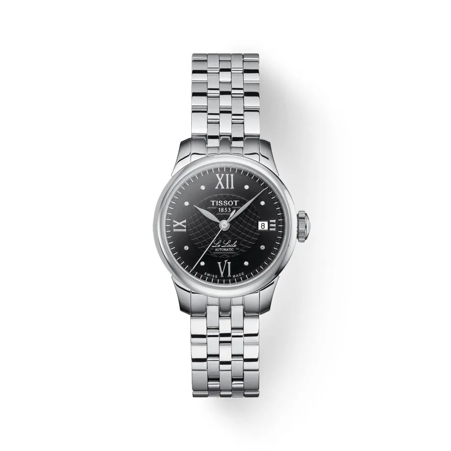 Tissot Le Locle Ladies Automatic Diamond and Black Dial Watch