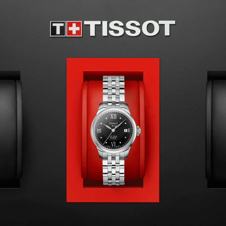 Tissot Le Locle Ladies Automatic Diamond and Black Dial Watch