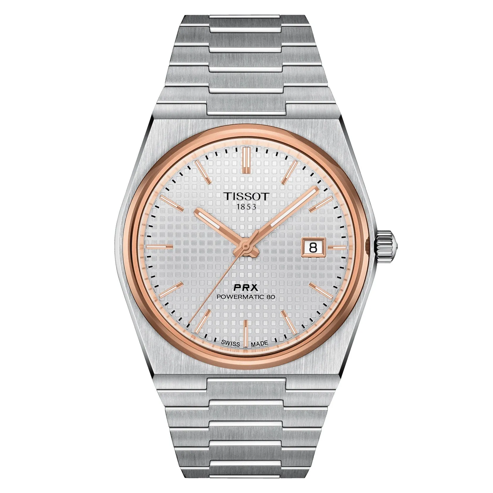Tissot PRX Powermatic 80 Mens Two Tone Watch