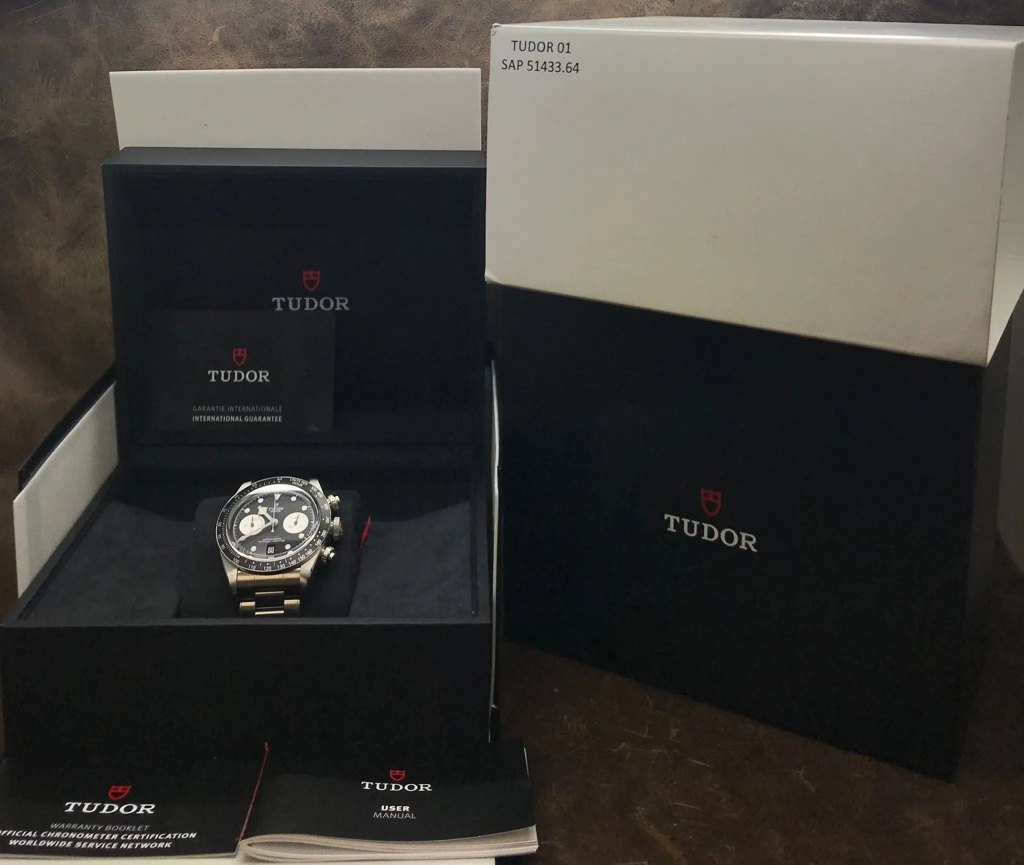 Tudor Black Bay Chrono 79360N Black Panda Dial Automatic Men's Watch