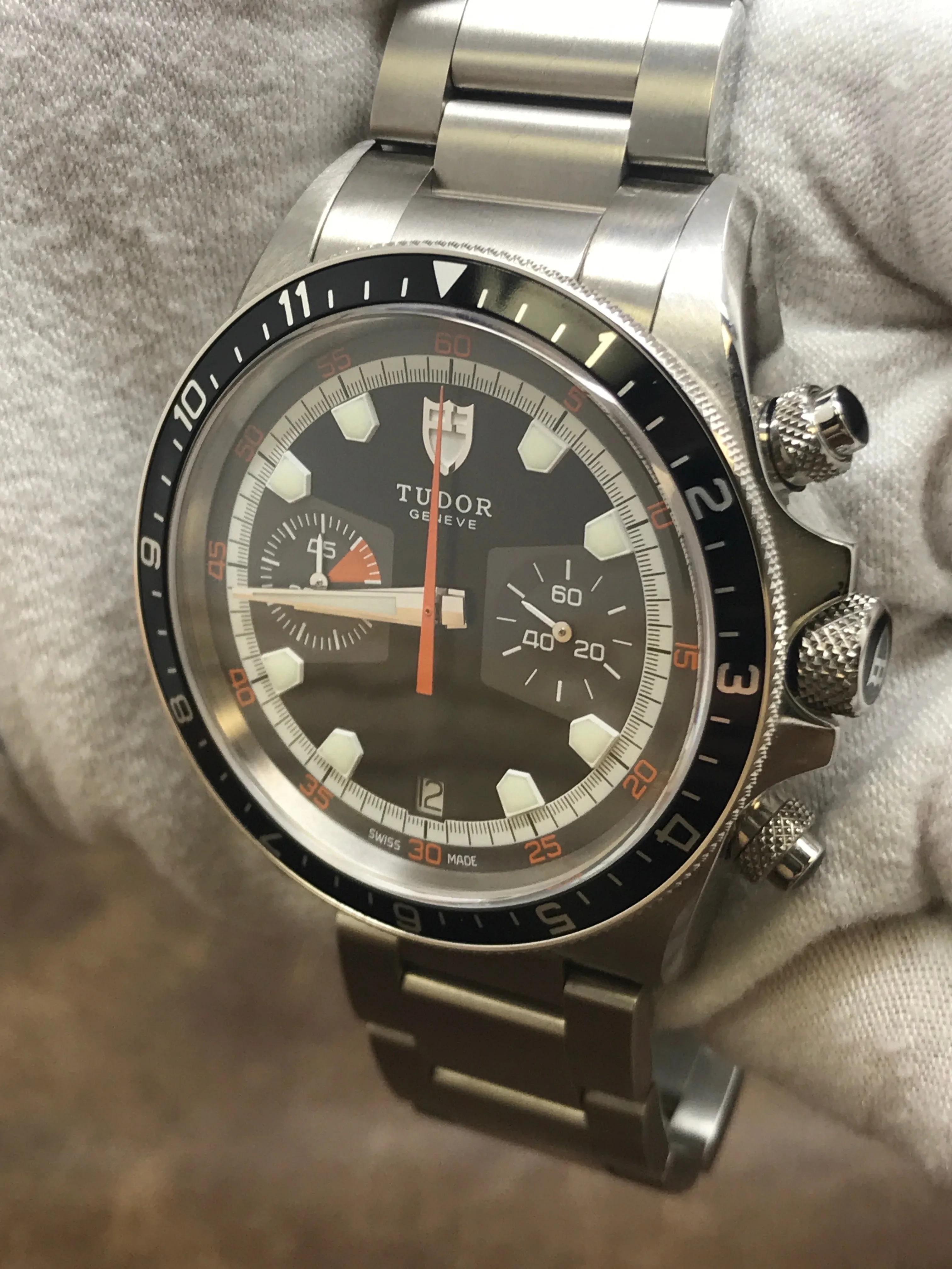 Tudor Heritage Chrono 70330N Black Dial Automatic Men's Watch
