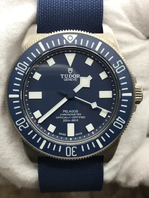 Tudor Pelagos FDX Marine National 25707 Blue Dial Automatic Men's Watch
