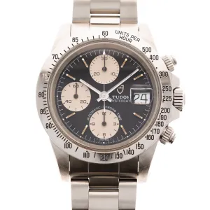 Tudor Steel Big Block Chronograph Ref. 79180 with Original Warranty (New Arrival)