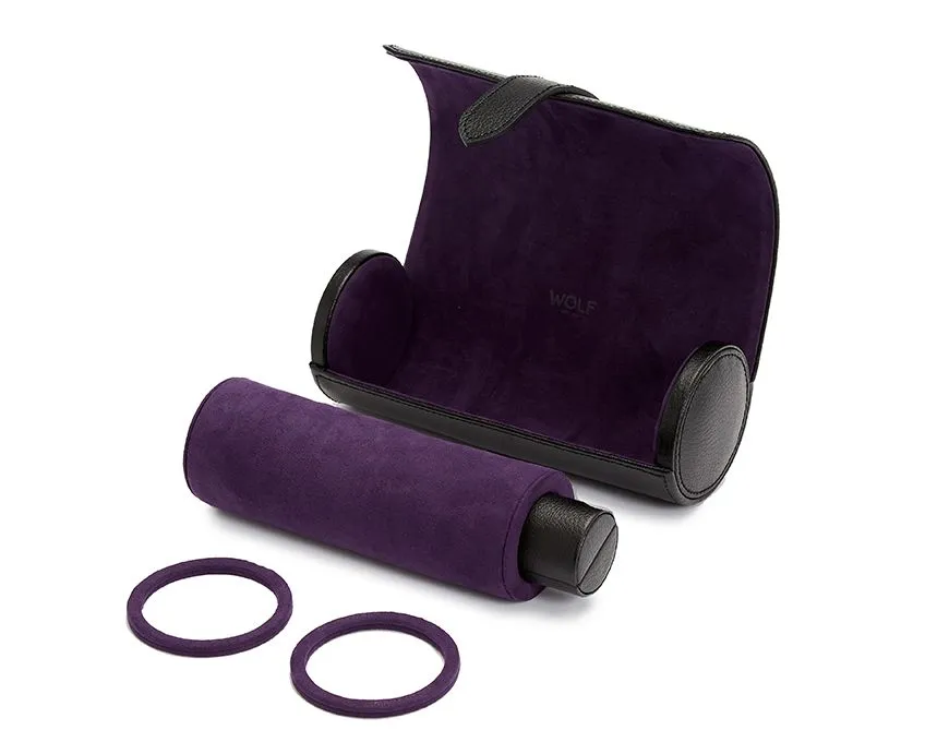 WOLF Blake Watch Roll - Black/Purple