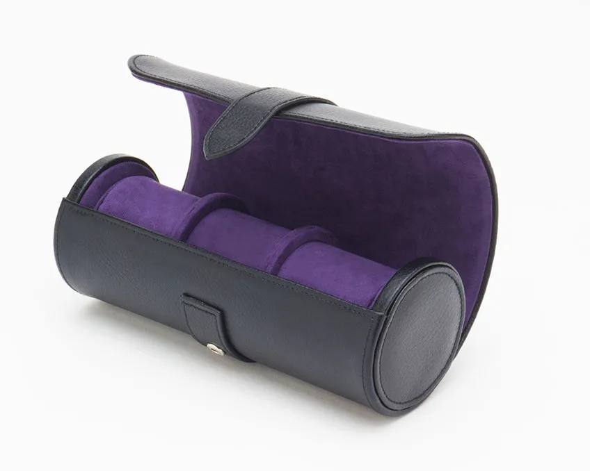 WOLF Blake Watch Roll - Black/Purple