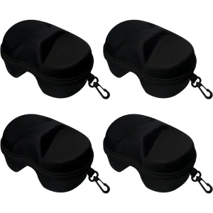 YDQUANI 4 Pcs Diving Mask Cases, EVA Portable Swim Goggles Boxes Scuba Mask Cases Protective Carrying Bags with Buckle for Sunglasses Eyeglasses