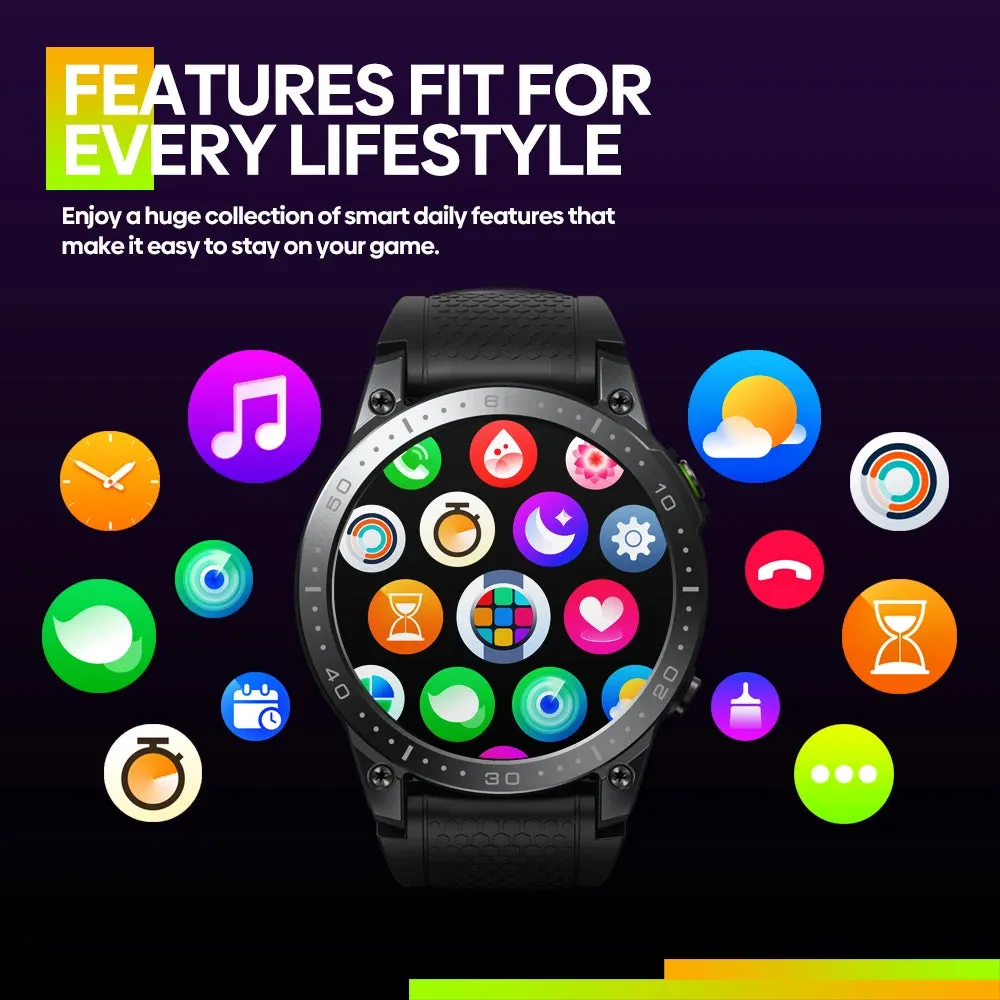 Zeblaze Ares 3 Pro Smart Watch Ultra HD AMOLED Display Voice Calling Function 100  Sports Modes 24H Health Monitor Smartwatch