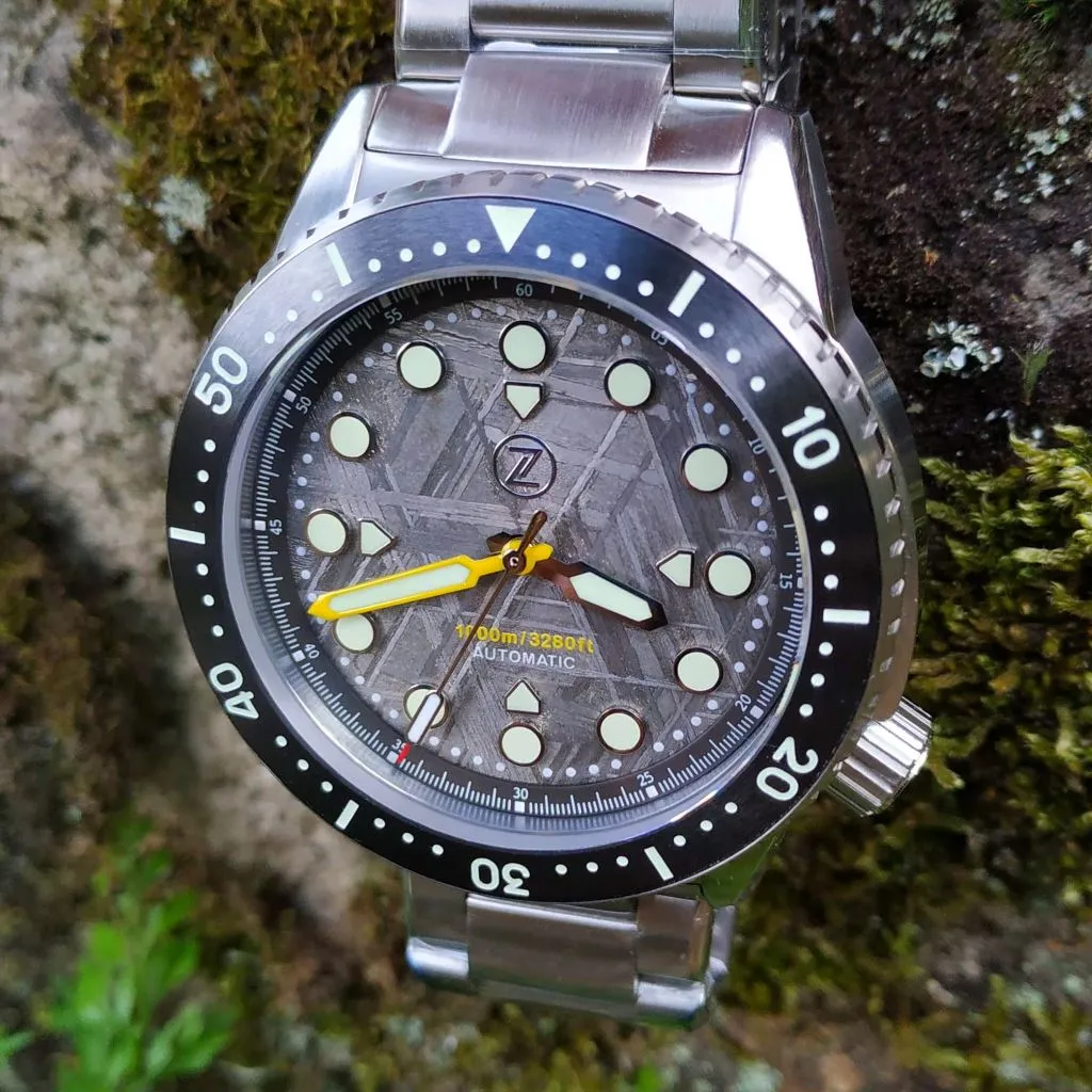 Zelos Great White 1000M Steel Meteorite (1km,&nbsp;Swiss&nbsp;Mvmt)