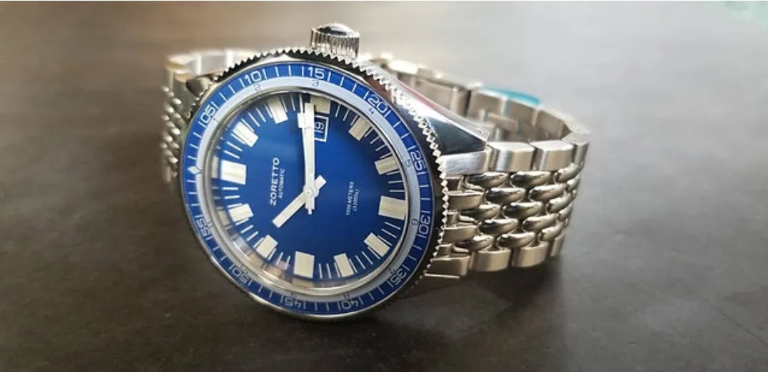 Zoretto Jota 1000m diver Blue watch